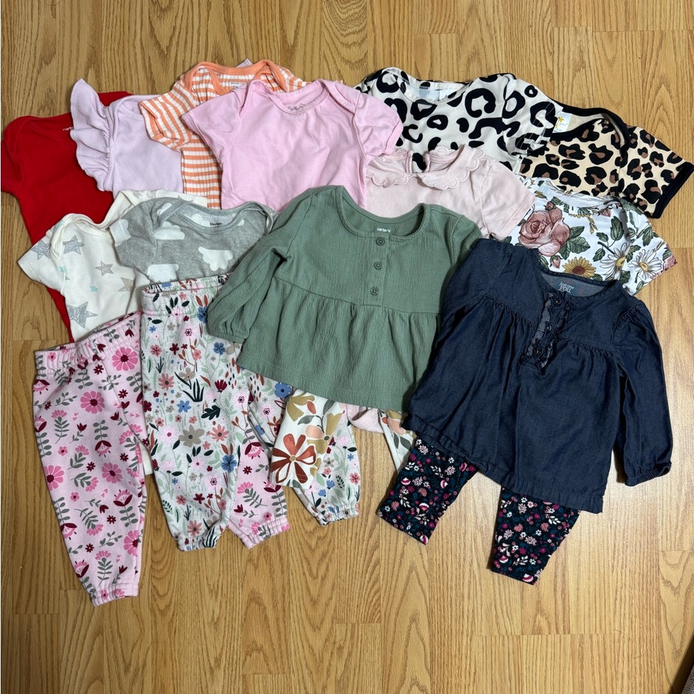 Baby girl clothing bundle 6-9 months